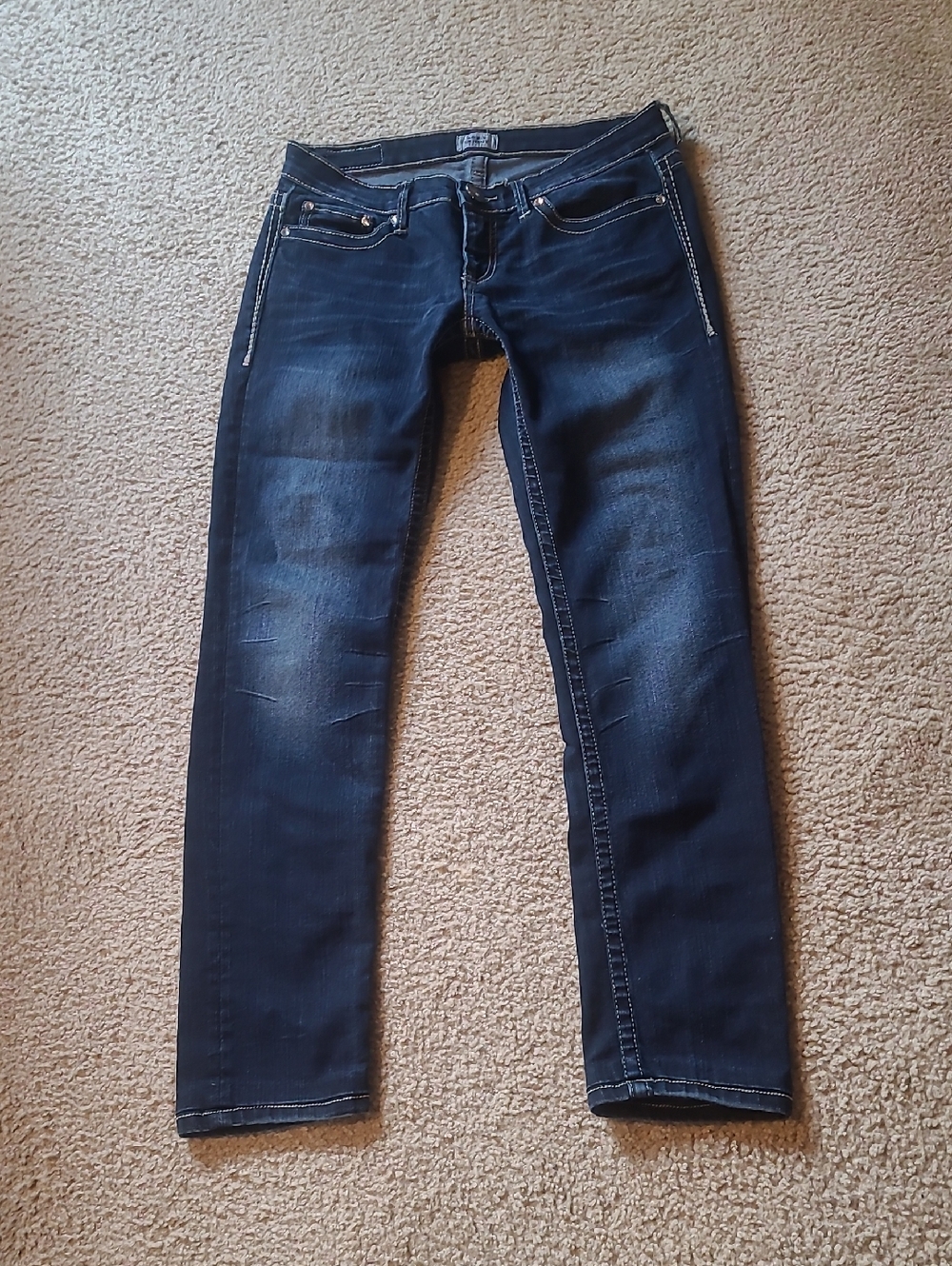 DayTrip Aries Skinny Dark Wash Denim Jeans, 30R